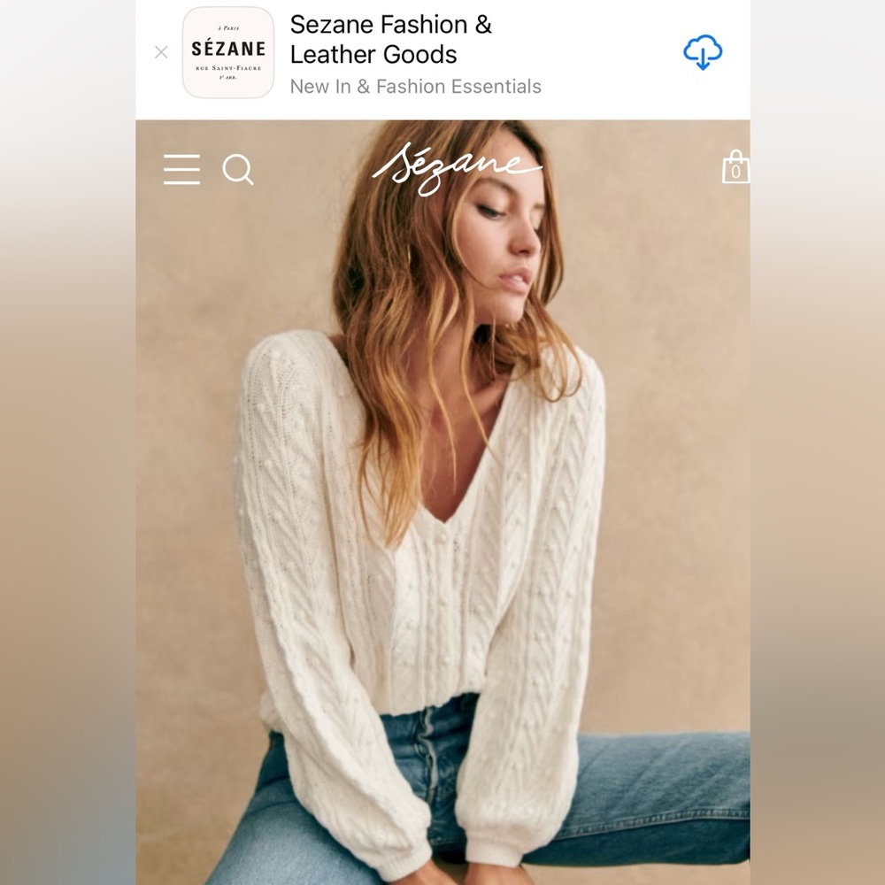 Beryl Sezane Sweater NWT sold out!!